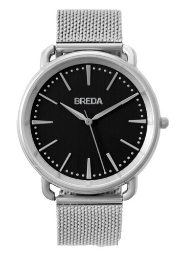 Breda 1736 Womens Watch 26mm Green Dial Silver Tone Leather Band New Battery Breda Virgil 1736 Men\ main image 3