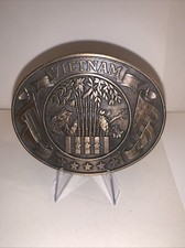 Vintage Brass Vietnam War Belt Buckle