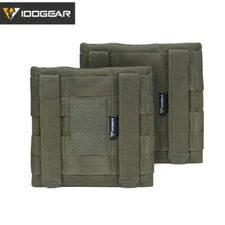 IDOGEAR Tactical Side Plate Pouch Set Plate Pocket 2PCS 6"X6" for JPC2.0 Hunting