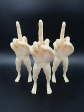 Middle Finger Figure with Legs Person Character 3D Printed Sculpture PICK COLOR