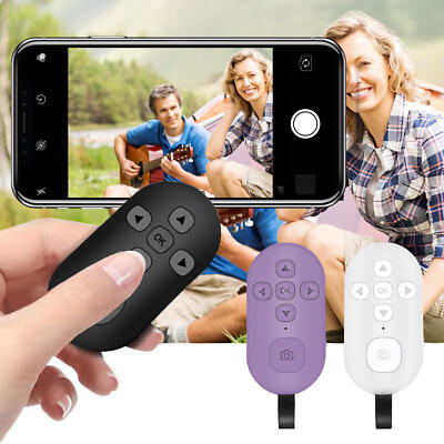 Remote Wireless Camera Shutter Selfie Button Clicker Page Turner