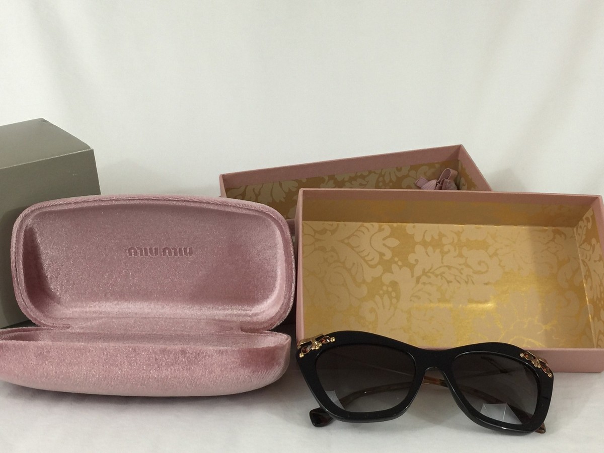 Miu Miu Noir Catwalk Sunglasses Miu Miu Black Acetate Cat-Eye Sunglasses MU03ZS 54-17-140 main image 2