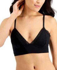 JENNI On Repeat Wide Lace Bralette Deep Black PICK SIZE
