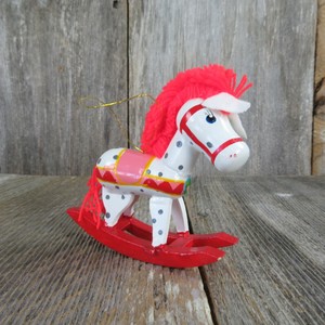 polka dot rocking horse