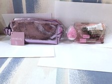 ULTA 8Pc Makeup Bag GIFT SET Face Eye Palette Lipstick Primers Brush Sponge NWT