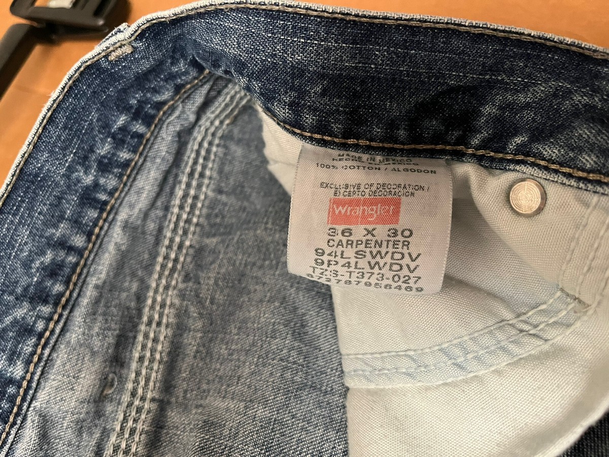 Wrangler ラングラー　Carpenter デニム 36x30 Wrangler Carpenter Jeans Men's 36X30 Straight Leg Tan