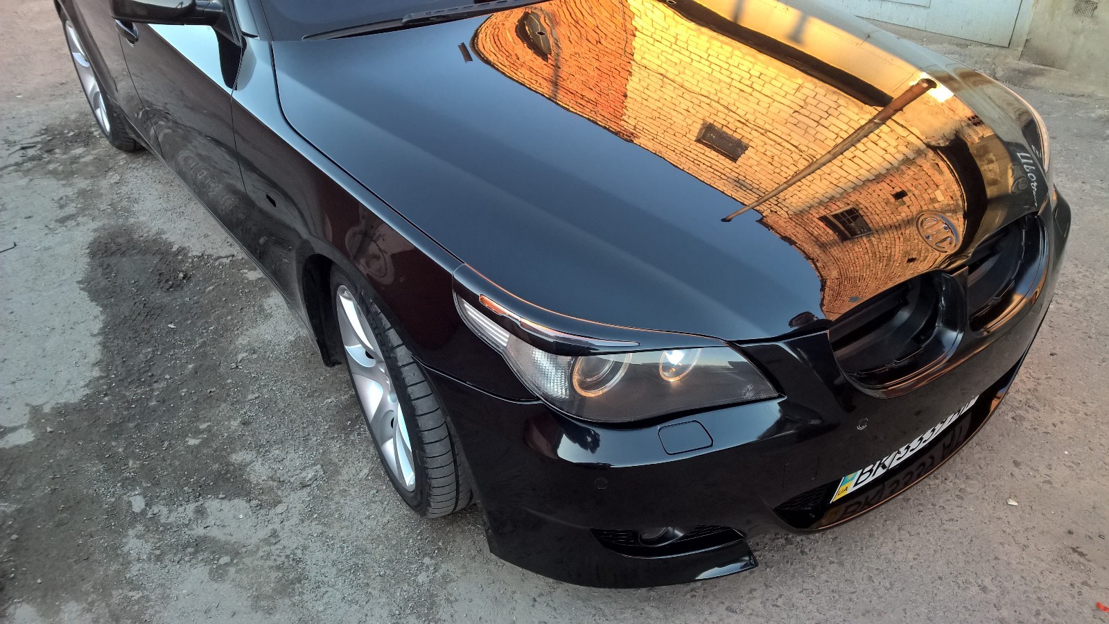 bmw e60 e61 HEADLIGHT EYE LID BROWS EYELIDS EYEBROWS COVER (Fits BMW