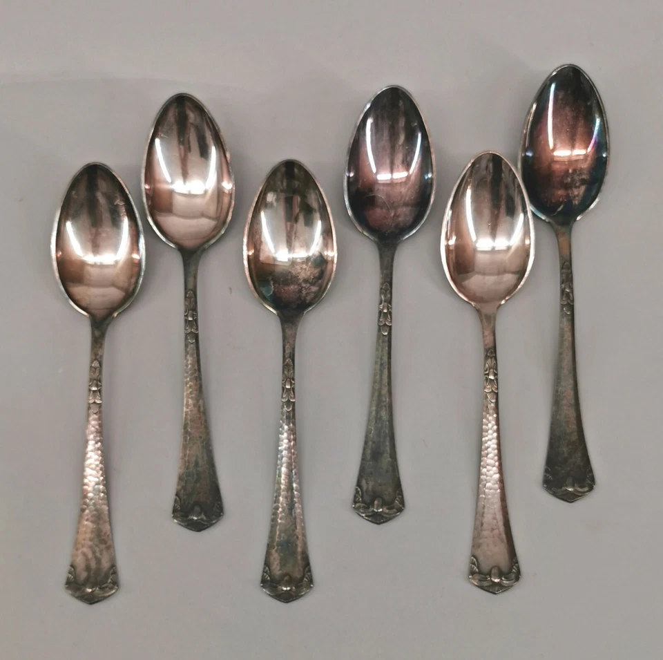 9130173 Satz 6 Versilberte Speiselöffel BSF L21,5cm