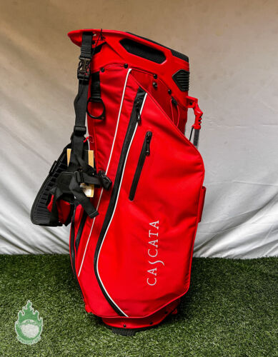 New 2022 Callaway Shadowfuse Golf Cart Carry Bag Firered Cascata - Picture 2 of 8