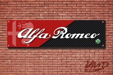 Alfa Romeo F1 Garage / Werkstatt Banner / Poster Motorsport Qudrifoglio