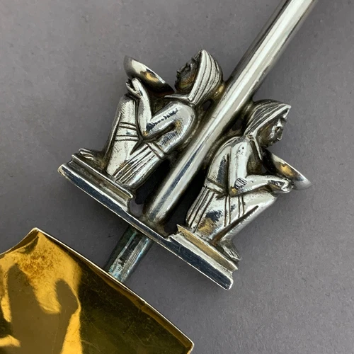 Silence by Gorham Rare Egyptian Revival Sterling Silver Oyster Ladle 12 1/2" GW