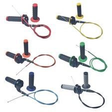 7/8" 22mm Handlebar Handle Grips Throttle Cable For CT200u mb200 mb165 mini bike