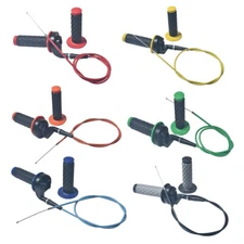 7/8" 22mm Handlebar Handle Grips Throttle Cable For CT200u mb200 mb165 mini bike