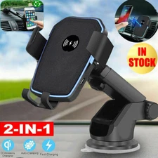 Universal Car Dashboard Air Vent Mout Cell Phone Holder Wireless Fast Charger
