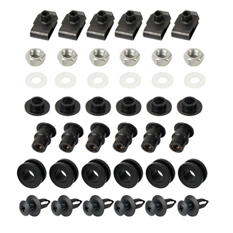 Complete Silver Stainless Fairing Install Bolt Kit for Honda CBR954RR 2002 2003