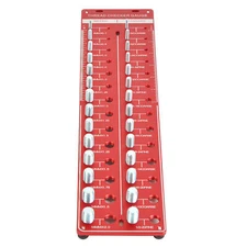 Nut Bolt Thread Checker, Bolt /Nut Identifier Gauge, Metric M4-M12 SAE 6-32-1/2"