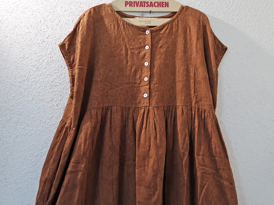 PRIVATSACHEN Kleid BW Roselace 48-50-52 A-Linie Taschen GERÜSTIG 'mudcloth'braun - Bild 3 von 4