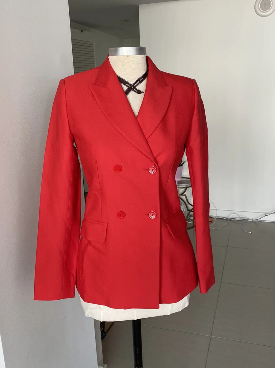 Sandro red blazer cheap
