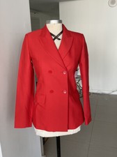 NWT Sandro blazer jacket red size 34
