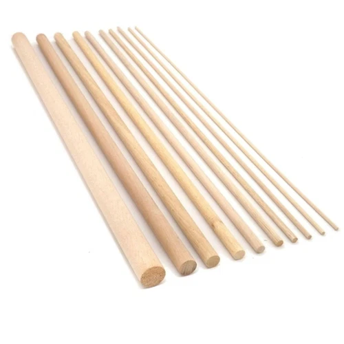 Beech Wood Dowels Smooth Rod Pegs 1m Craft Sticks DIY Wooden Dowel Woodcraft