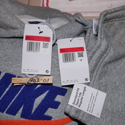 Nike 2 Piece Men's Futura Sweatsuit Hoodie Joggers Matching Fleece Tracksuit NWT - Picture 14 of 17