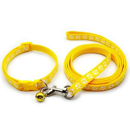 Paw Print Adjustable Kitten Collar & Lead With Bell - 19 - 32cm x 1.2m - Bild 25 von 39
