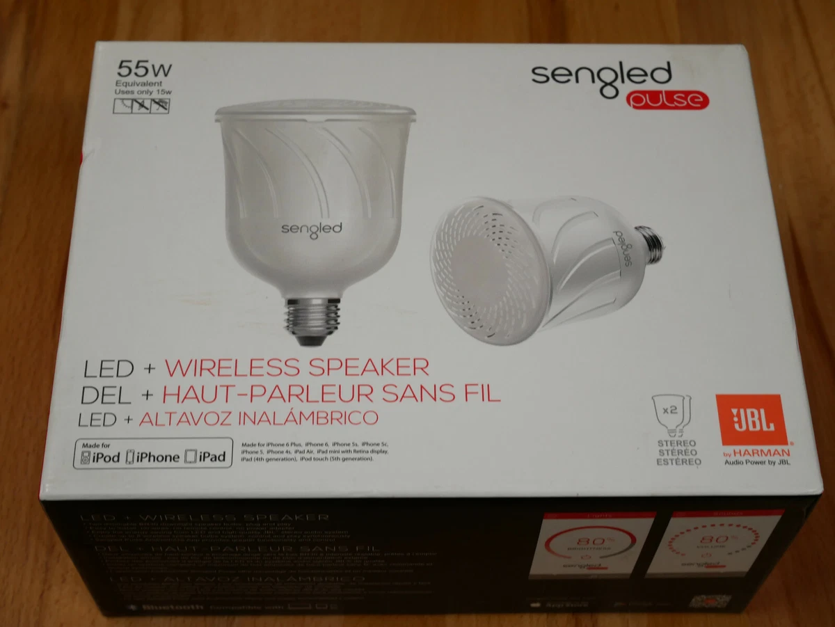 Pulse led 2024 speaker light bulb