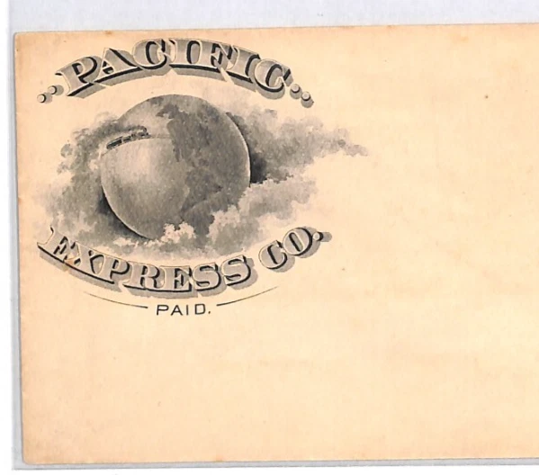 USA Cover *PACIFIC EXPRESS* GLOBE ADVERT 2c Postal Stationery Mint RAILWAY XU83 - Image 4 of 4