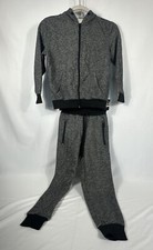Galaxy By Harvic Kids Sweatsuit Pants Hoody Play Zip Tweed Pockets Soft 2 PC Set