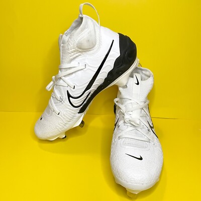 Nike Alpha Huarache NXT White‎ Black Baseball Cleats (DJ6517-101) Men\'s Size 7 Nike Alpha Huarache NXT Mens Baseball Cleats White Black  main image 3