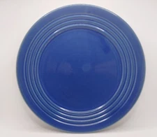Vintage Bauer Los Angeles Pottery Ring Ware Dinner Plate 9.25" Dark Blue