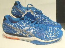 Asics Mens GEL-FIREBLAST Indoor Squash Badminton Shoes Cushioning System Blue 10