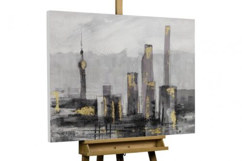 KunstLoft® Acryl Gemälde 'Großstadtliebe' 100x70cm | Bild handgemalt - Bild 1 von 11