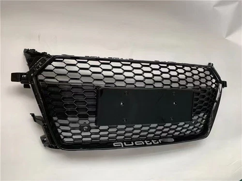 For Audi TT TTS 2016-2020 Update to TTRS All Black Front Bumper Grille - Foto 3 di 5