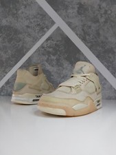 Off White X Nike Air Jordan 4 Retro Sail Size UK 7.5 CV9388-100