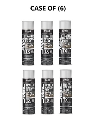 Seymour 20-782 White Stripe Extra Traffic Marker Spray Paint (CASE OF 6)