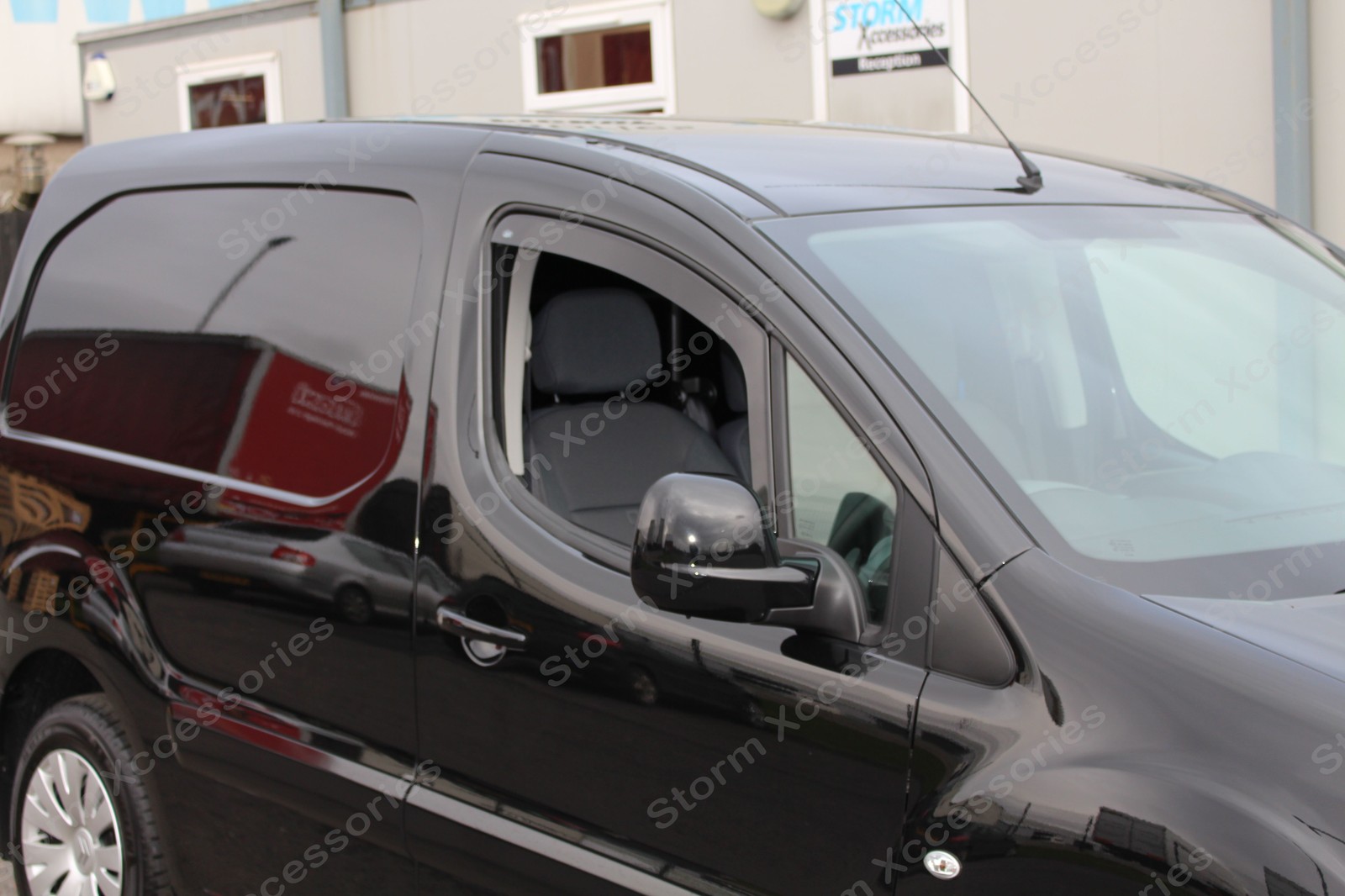WIND / RAIN DEFLECTORS VISORS 2PC INTERNAL FIT FOR PEUGEOT