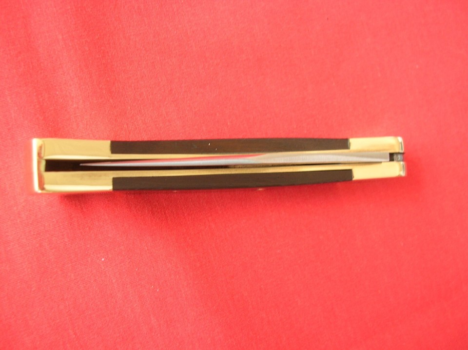 BUCK USA 110 LOCK BACK INVERTED STAMP WOOD HANDLES KNIFE eBay