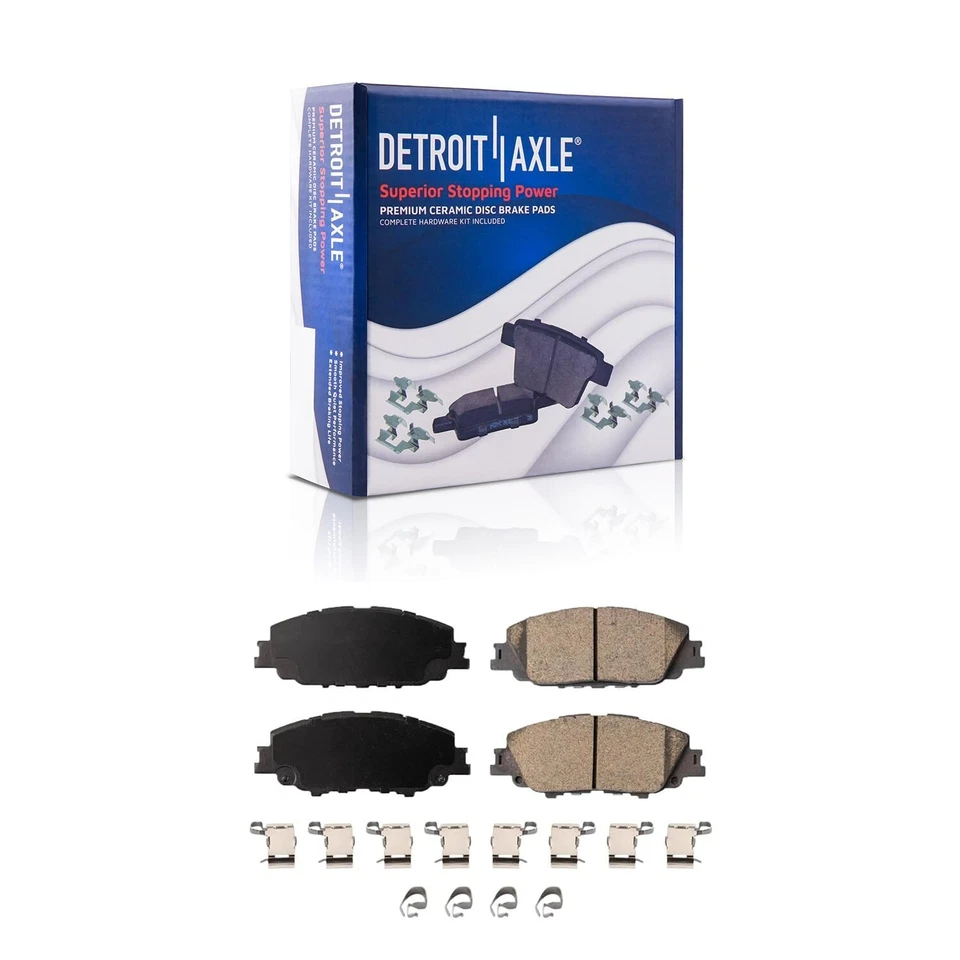 Rotores de freno delanteros perforados de 11,14 pulgadas pastillas de freno para Toyota Corolla Prius Prime Foto 4 de 4