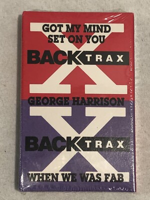 SEALED Cassette George Harrison-Got My Mind Set On You/When We Was Fab Red/Purpl
