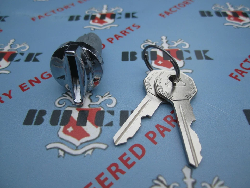 Buick LeSabre Invicta Wildcat Electra Riviera 1961-1964 cerradura de encendido y llaves Foto 3 de 4