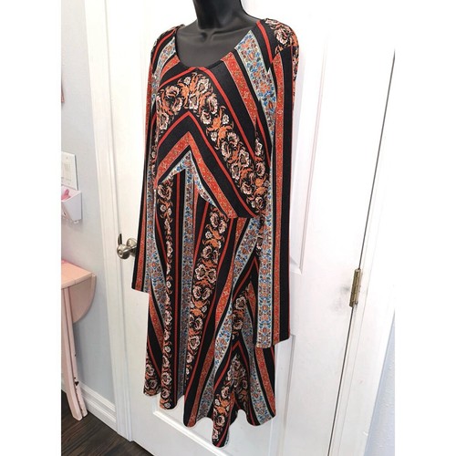 KNOX ROSE Long Sleeve Knee Length Knit Dress, Ladies XXL - Picture 3 of 5