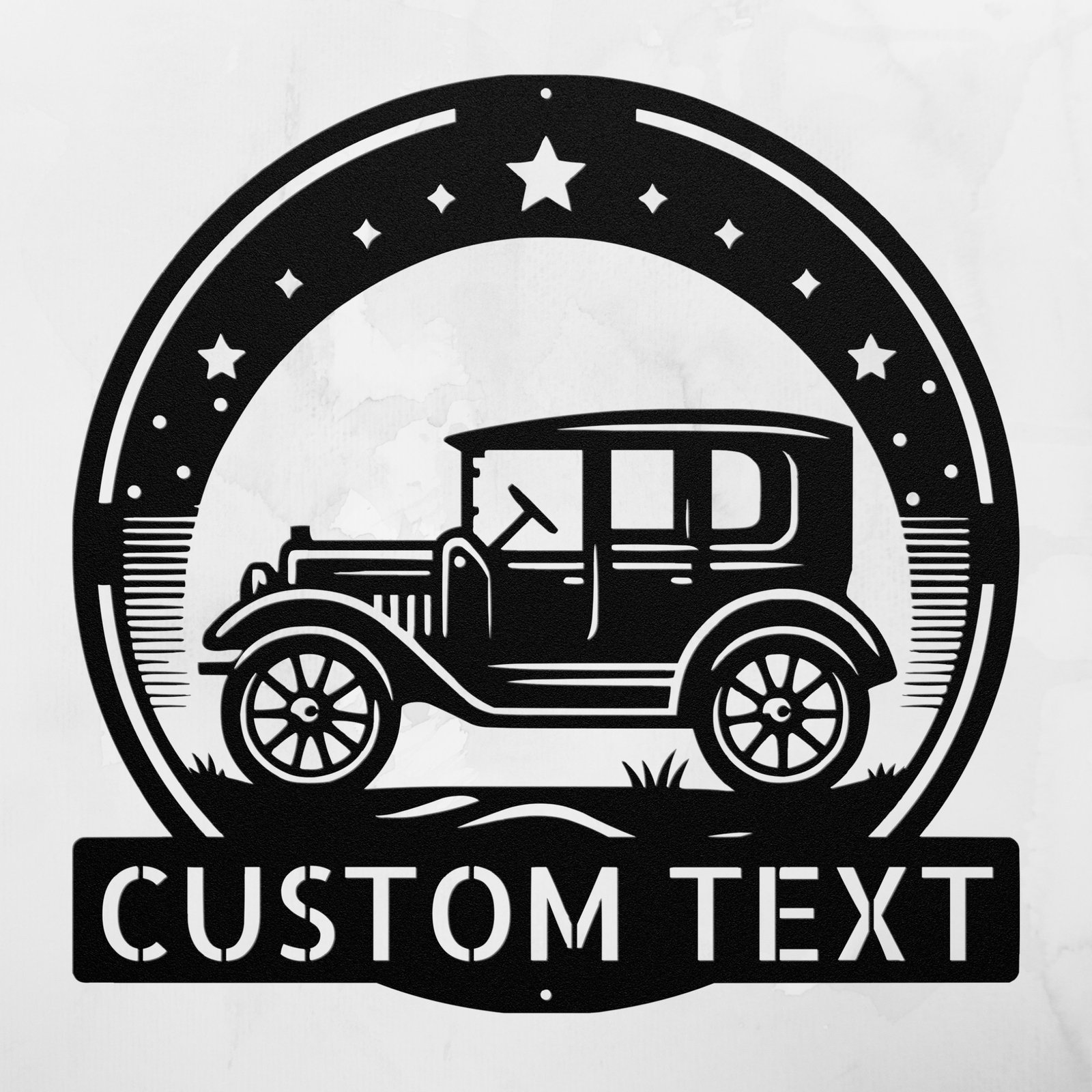 Custom Ancient Car Metal Sign Vintage Decor Wall Art Gift for Car Lovers