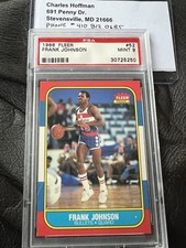 1986 Fleer Frank Johnson PSA 9 Mint Rookie RC #52
