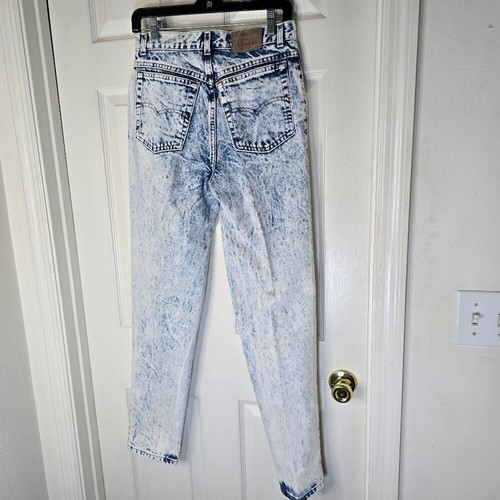 Acid Washed Vintage 900 Series Levi's Womens High Waisted USA Jeans 13 - Picture 9 of 12