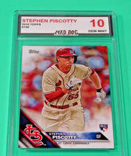 STEPHEN PISCOTTY Rookie****2016 TOPPS--Gem MINT 10***CARDINALS***Mad DOG