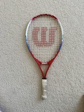 Wilson US Open 23 Junior Tennis Racket, used w/ scratches, no refunds