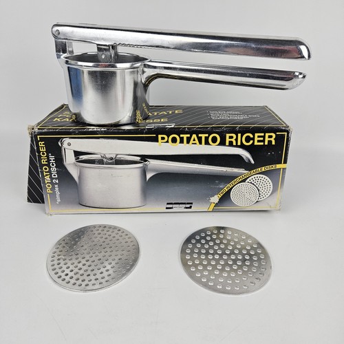 Vintage OMG Stainless Steel Simplex Potato Ricer Masher Made in Italy - Afbeelding 1 van 12