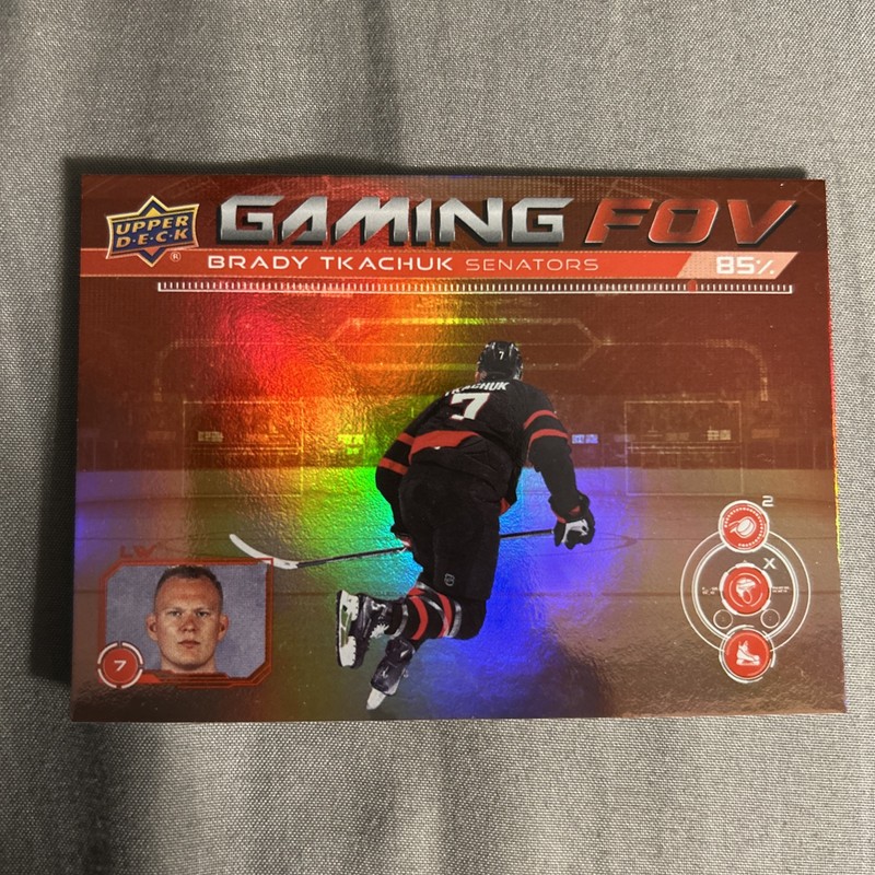 2024-25 Upper Deck Series 1 Gaming FOV Brady Tkachuk #GFOV-25 Ottawa