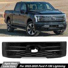 For 2022-2024 2025 Ford F150 F-150 Lightning Front Bumper Grille Agate Black New